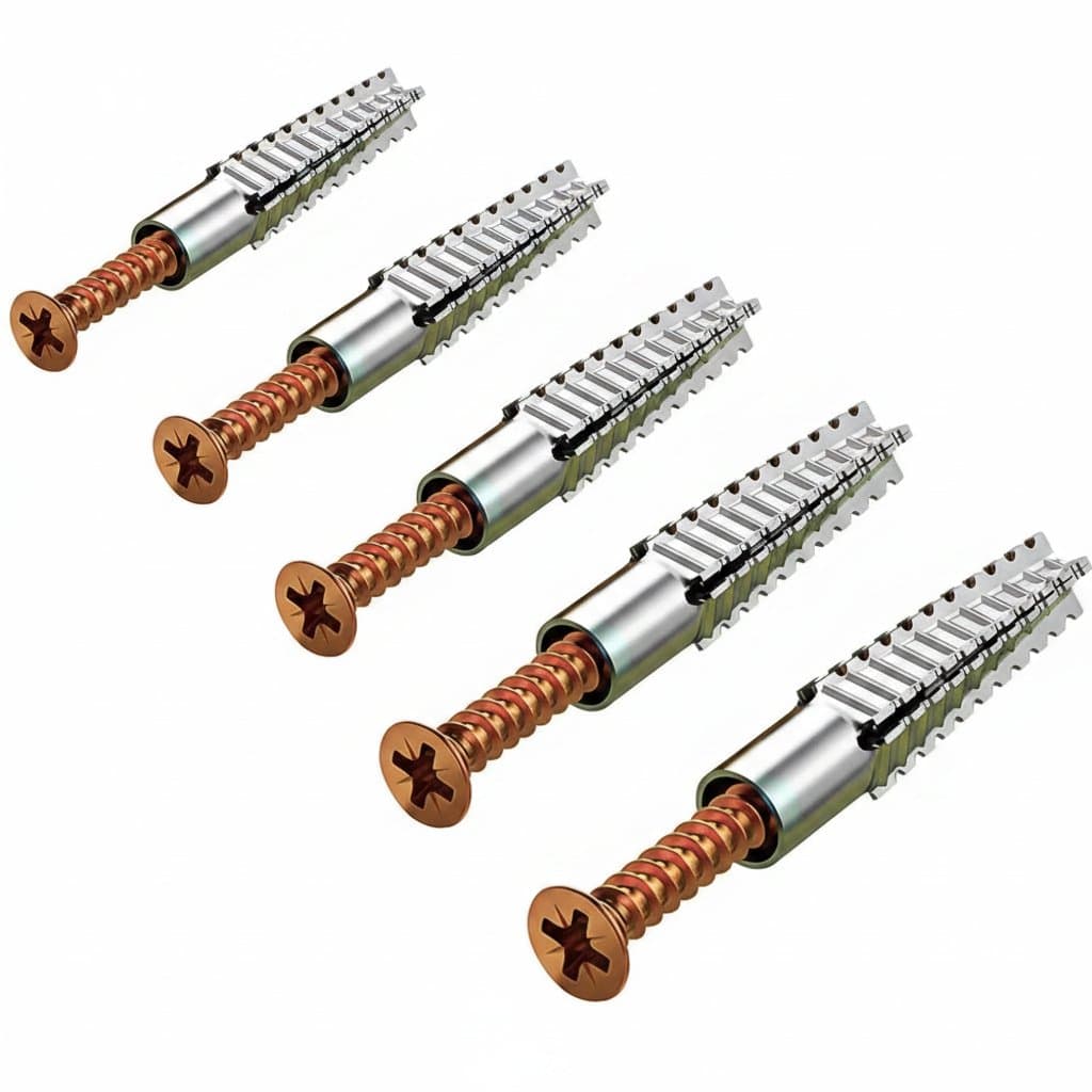 Self-Tapping Screw Expansion Bolt Kit | For Hollow Walls, Tile & Drywall | 10-500 Set Pipe Plug Anchors