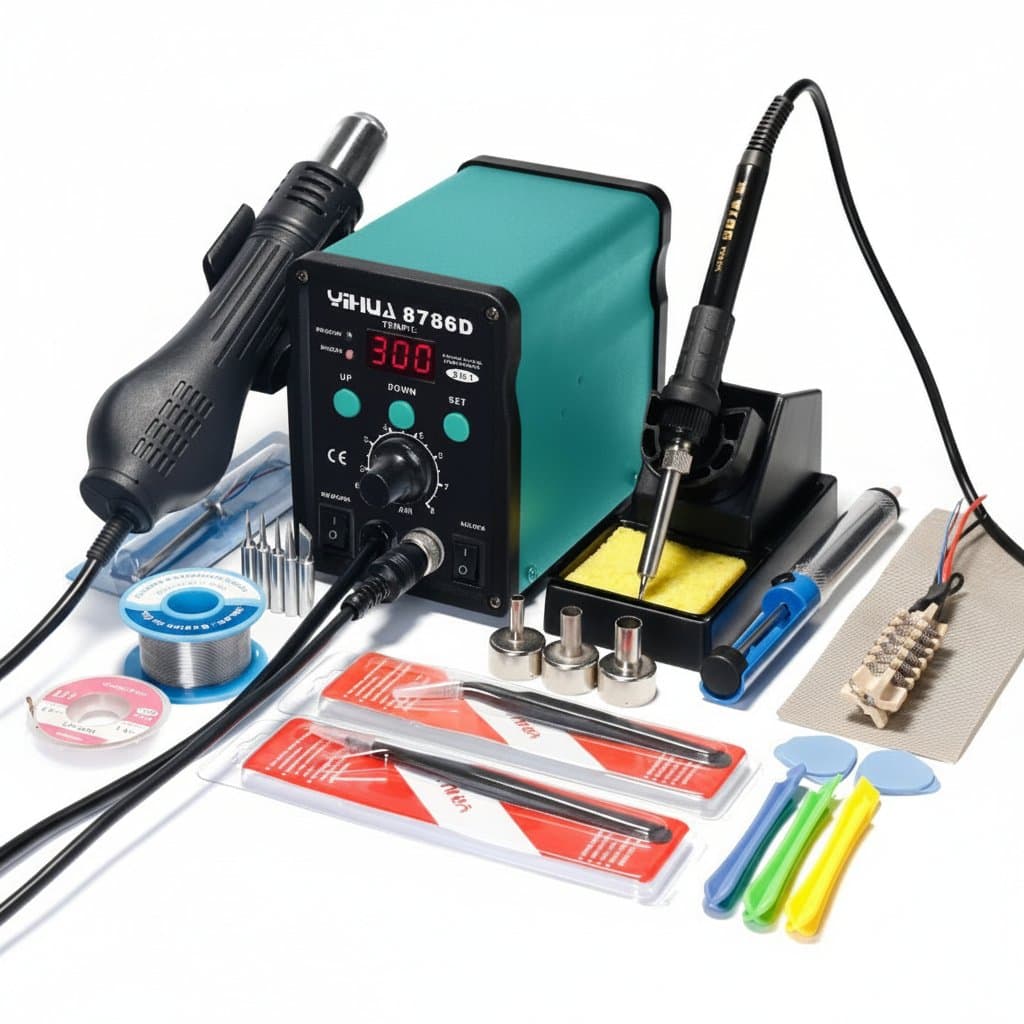 Soldering Rework Station | Hot Air & Iron | Phone & SMD Repair Tool