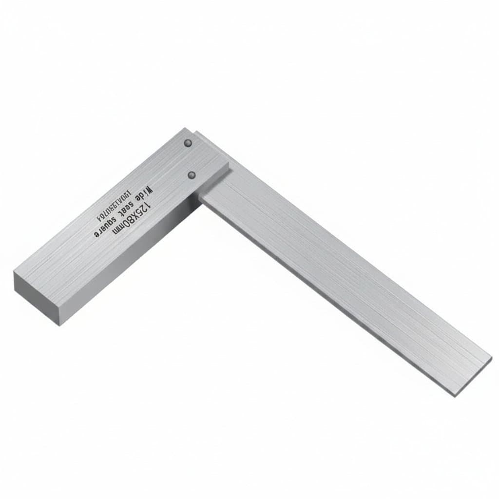 Machinist Square | 90° Hardened Steel Angle Ruler | Professional L-Shaped Measuring Tool - Image 1