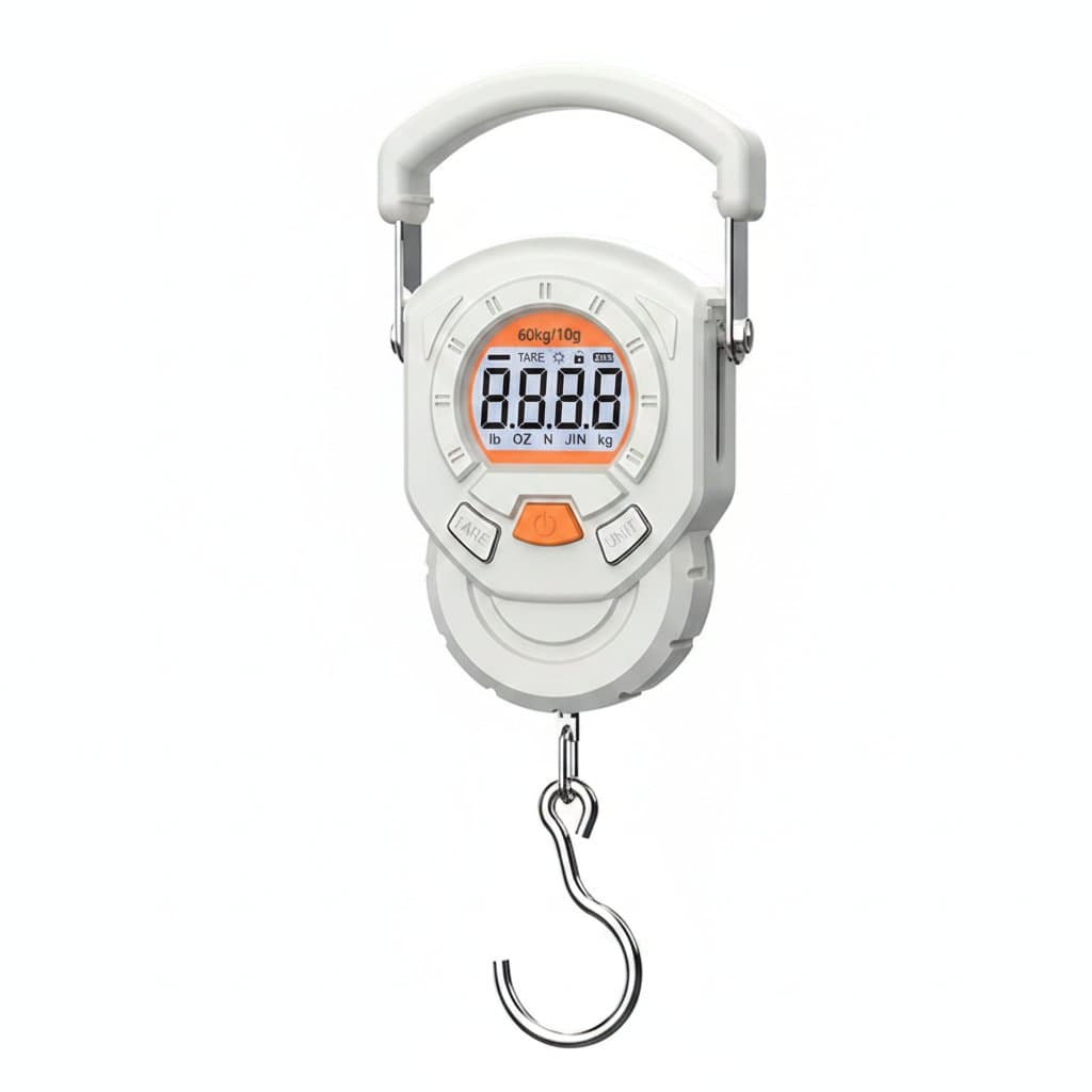 Digital Hanging Scale | 60kg Capacity, 10g Precision | LCD Display for Luggage, Fishing, & General Weighing