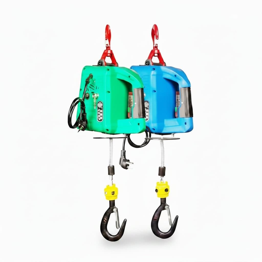 Electric Hoist | 220V Heavy-Duty Winch | 100-500kg Lifting Capacity | Portable Workshop Crane