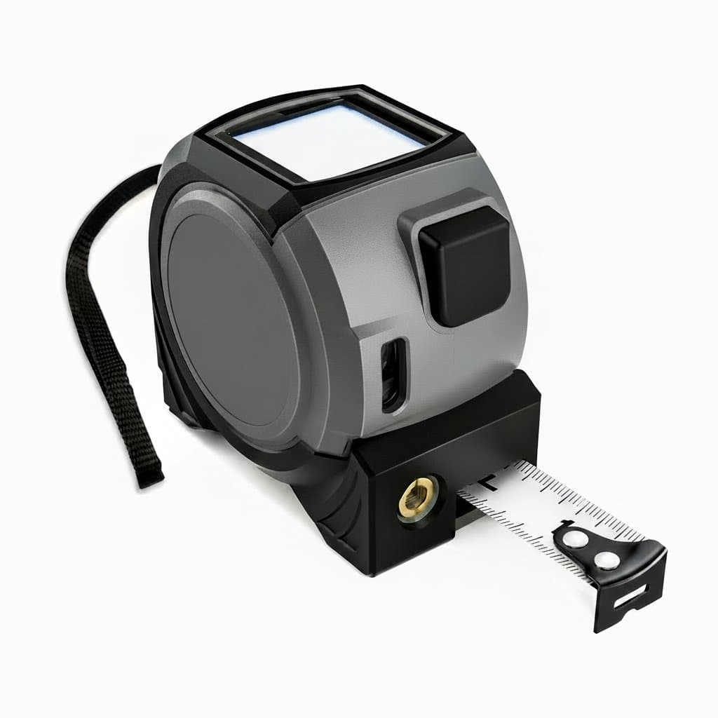 Laser Tape Measure | 3-in-1 Distance Meter with Cross-Line Level | 60m (196ft) Range - Professional Grade Tool
