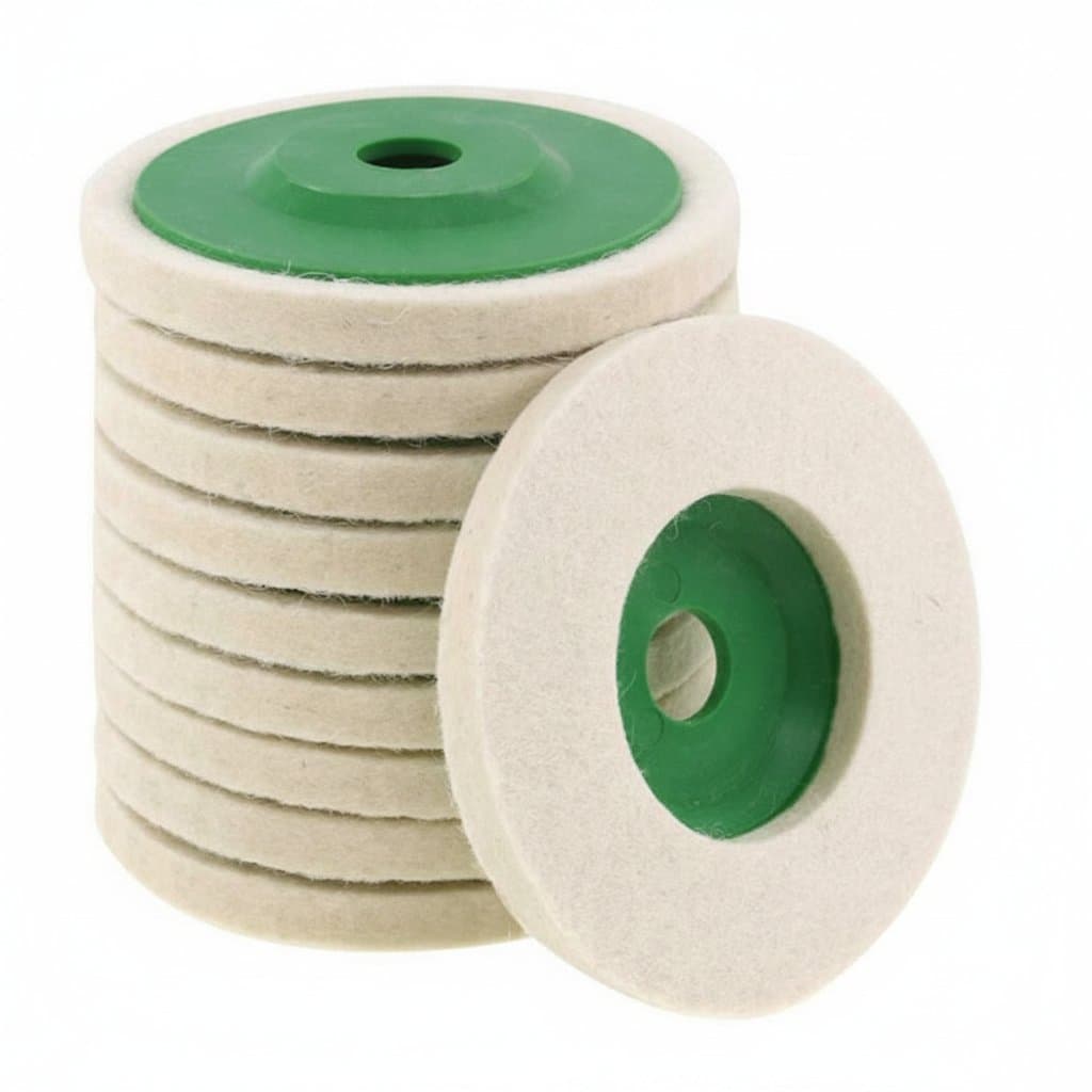 6-Inch Wool Felt Polishing Wheel | Jewelry & Metal Mirror Finish | For Bench Grinders & Buffers