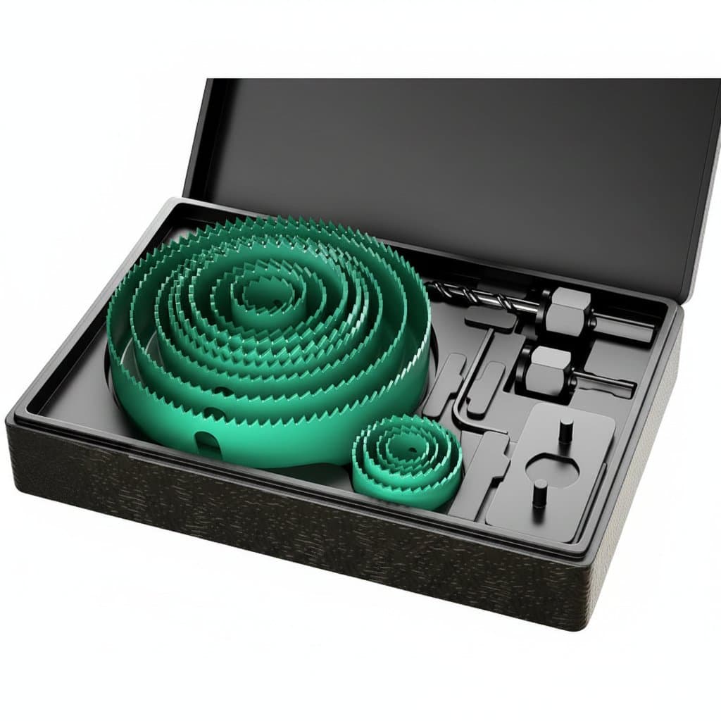 Hole Saw Kit | Multi-Material Cutting Set for Wood, Metal & PVC | Premium Drill Bits - Image 1