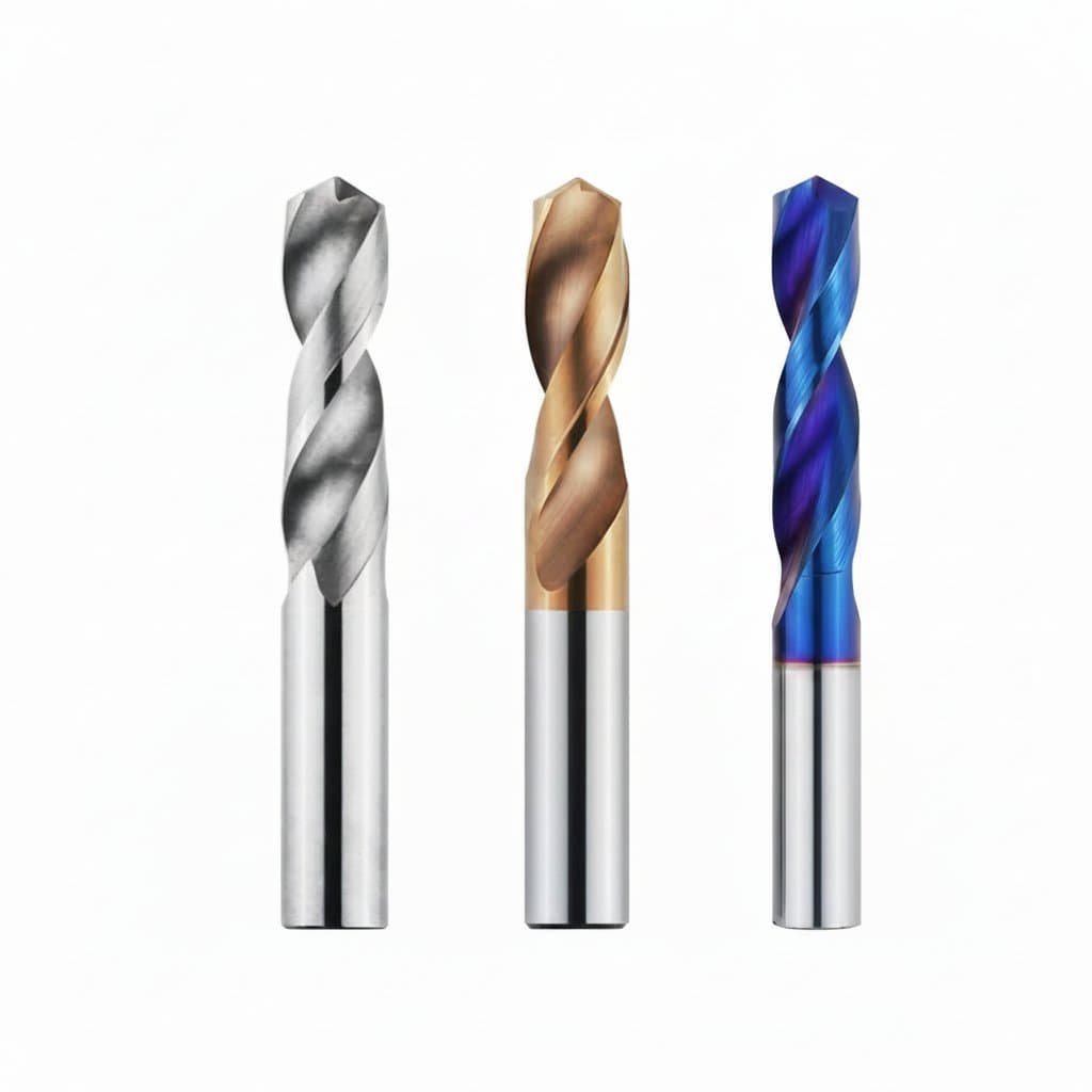TOOLEYE premium carbide drill bit set for metalworking, featuring tungsten steel twist drills from 1.0mm to 20.0mm for CNC and lathe use.