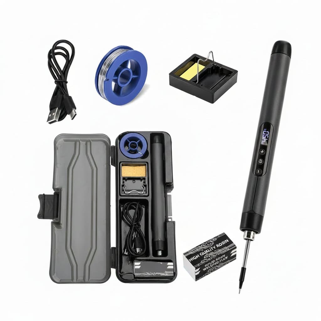 USB Soldering Iron | Portable Type-C 600mAh Battery | Adjustable Temperature