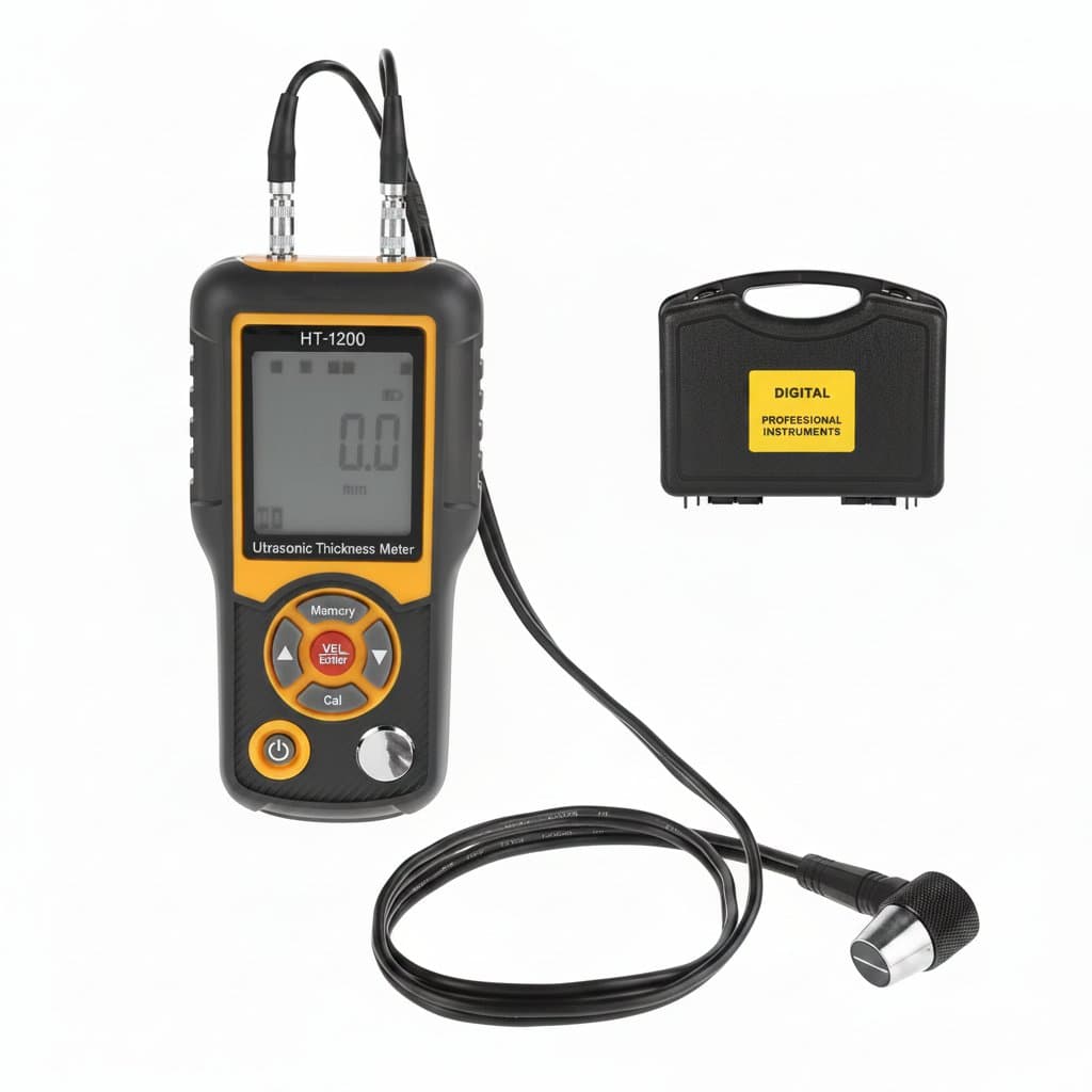 Ultrasonic Thickness Gauge | 3-40mm Range for Metal, Plastic & Glass | Digital Coating Measurement Tool