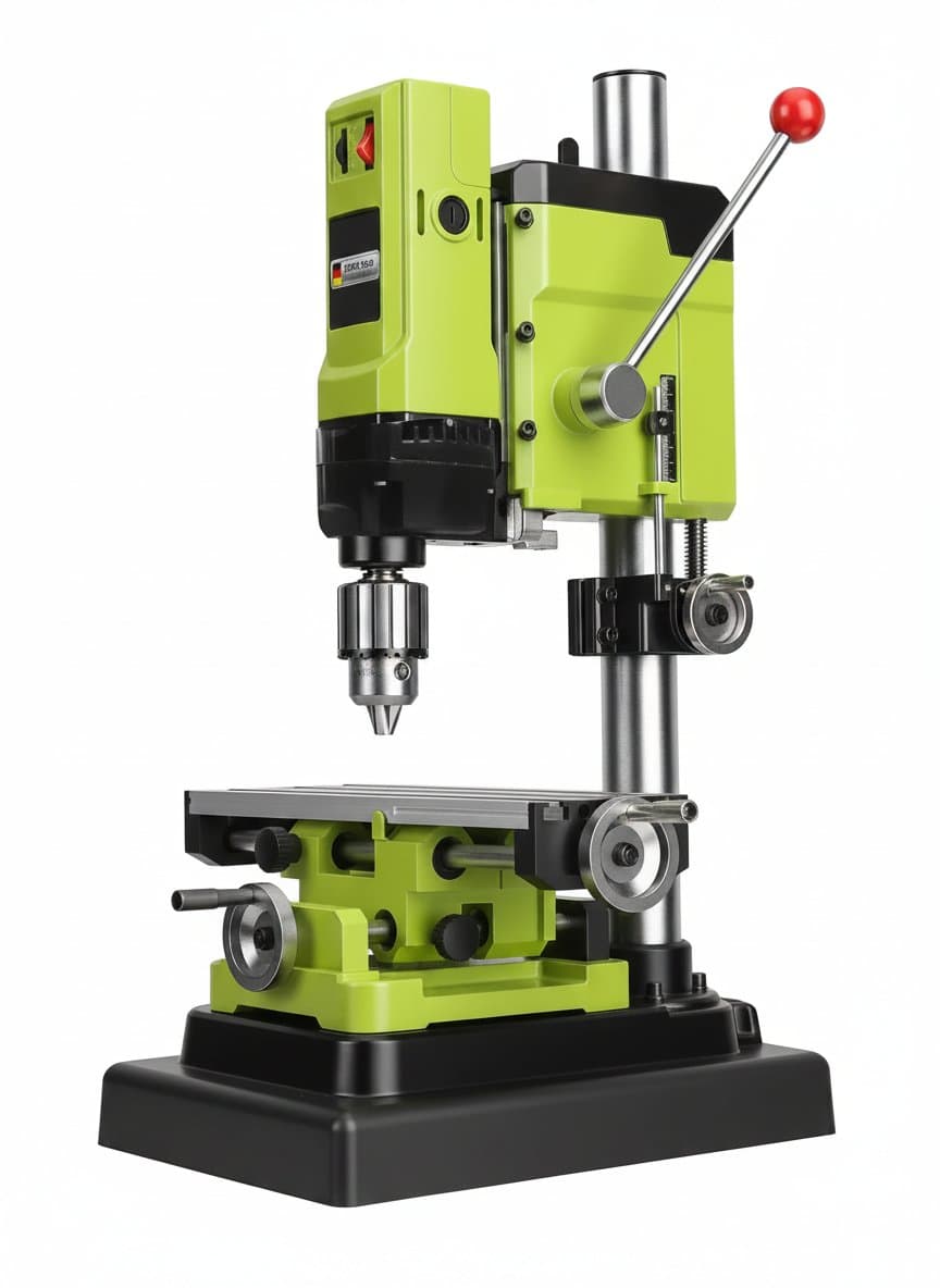 220V Industrial Bench Drill Press | High Precision Drilling & Milling | Workshop Power Tool