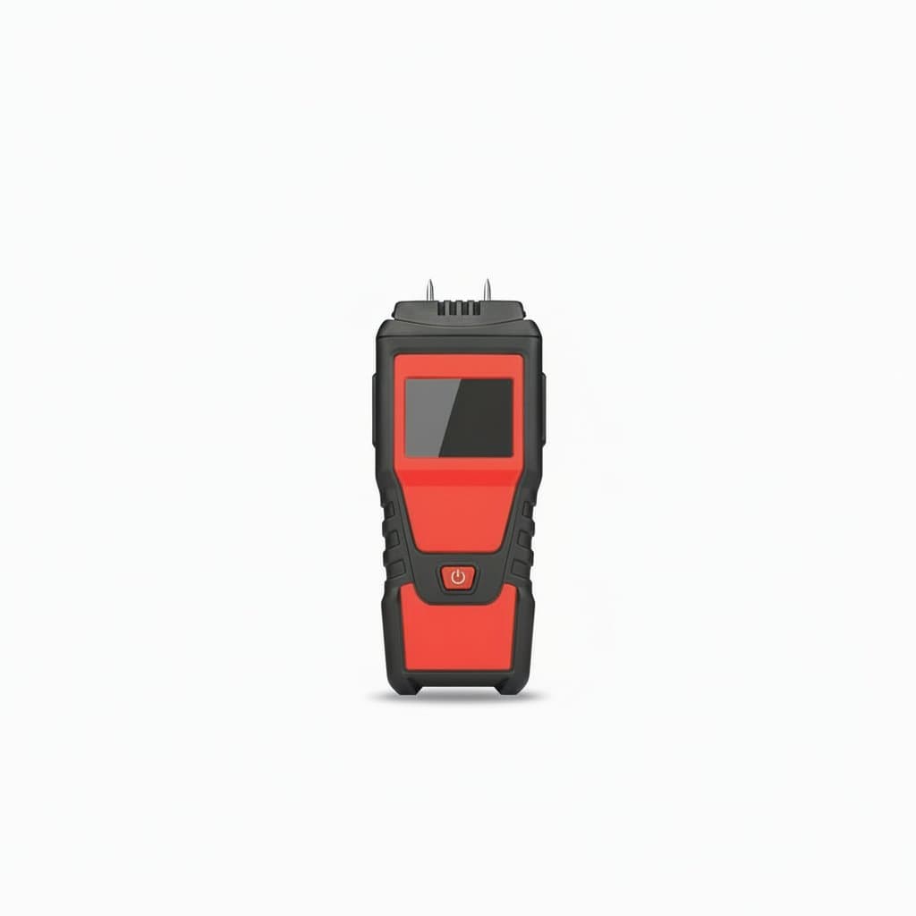 HT632 digital wood moisture meter with two-pin design for testing walls, concrete, cement, bricks, and timber. HABOTEST brand humidity detector.