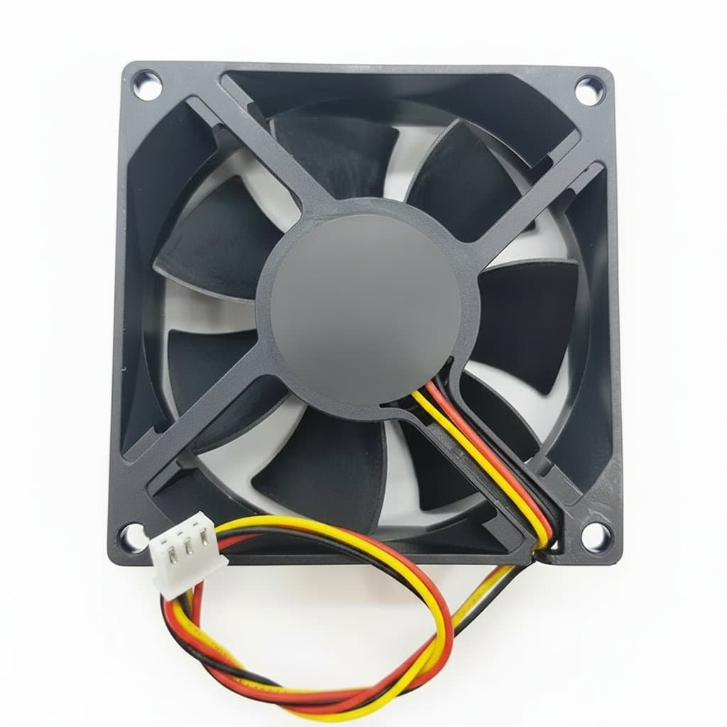 Original EFC-08E12D-EF05 8025 server cooling fan, a high-performance 80mm x 25mm DC brushless fan for computer case and component cooling.
