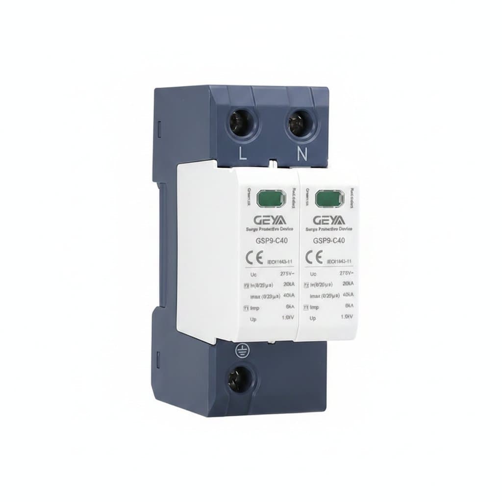 DIN Rail Surge Protector | 20-40kA SPD | 275V AC | 1P+N | Home & Commercial Protection