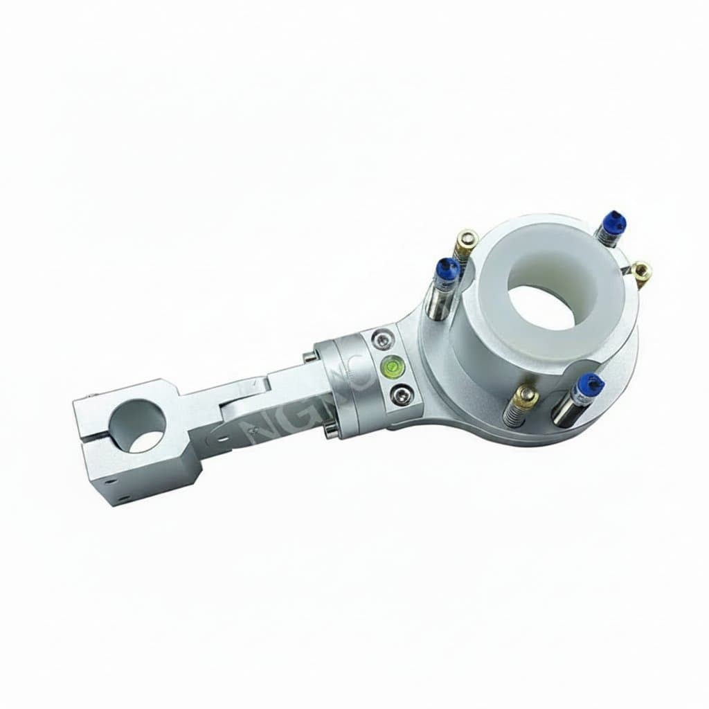 Plasma Torch Clamp Holder | 25-50mm Anti-Collision CNC Fixture | Secure Cutting Machine Mount