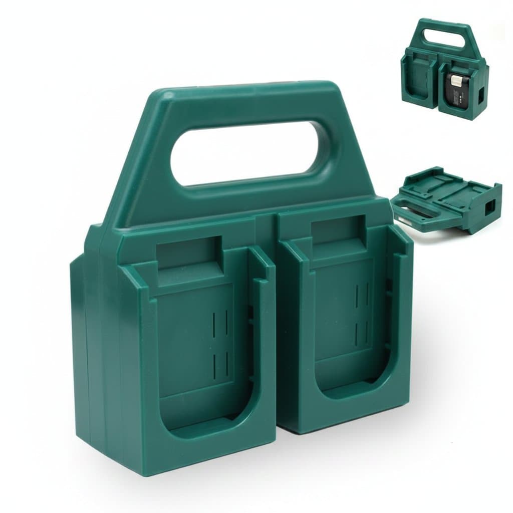 Premium tool holder dock mount storage rack for Makita and Bosch 18V power tools, organizing drills and fixing devices on a workbench.