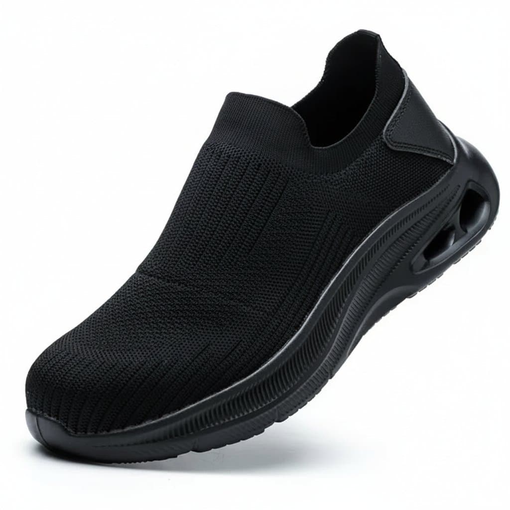 Lightweight Steel Toe Cap Boots: icons and graphics highlighting product features.