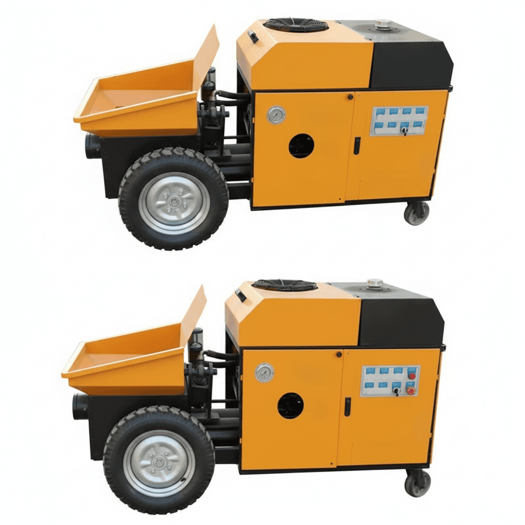 Mini Concrete Pump | 30m Horizontal Delivery | 80mm Pipe for Cement & Mortar