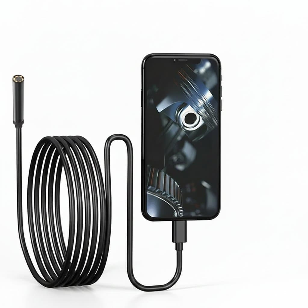 Android Endoscope Camera | USB-C & Micro USB Borescope | 5.5mm Waterproof Inspection Camera - Professional Grade Tool