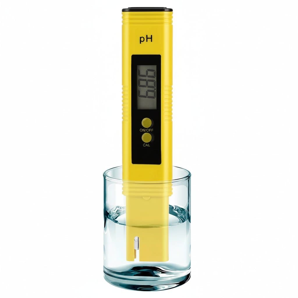 Digital pH Meter | 0.01 Accuracy | 0-14 pH Range for Water Testing