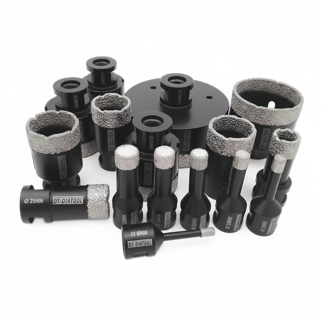 Porcelain & Tile Hole Saw | M14 Diamond Core Bit for Granite & Marble