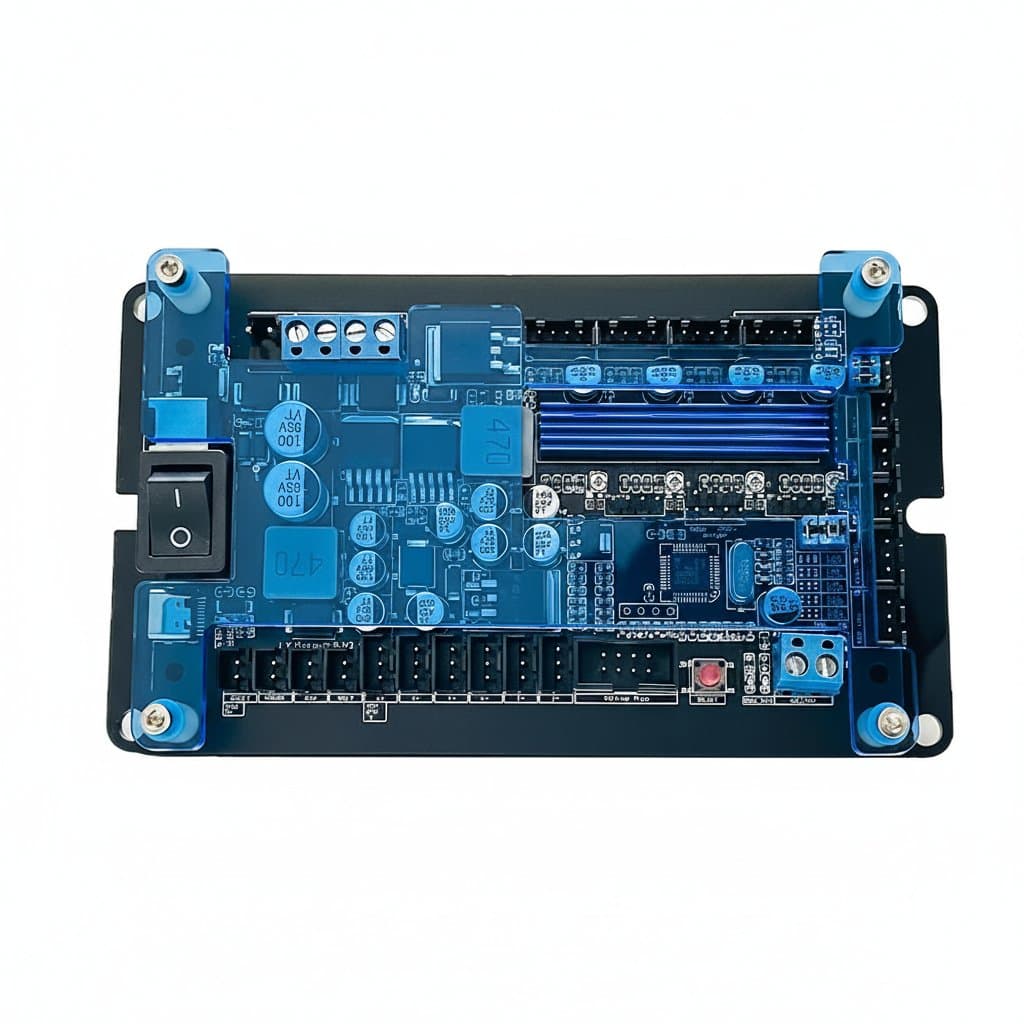 3-Axis CNC Controller Board | GRBL USB Interface | Integrated Stepper Drivers for Engraving & Milling