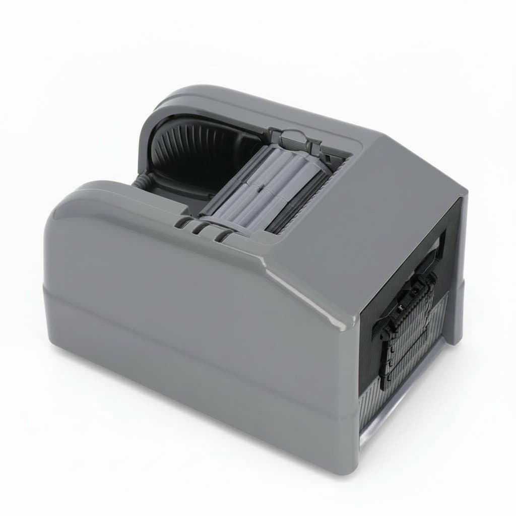 Electric automatic tape dispenser with dual cutting function for home or office use.