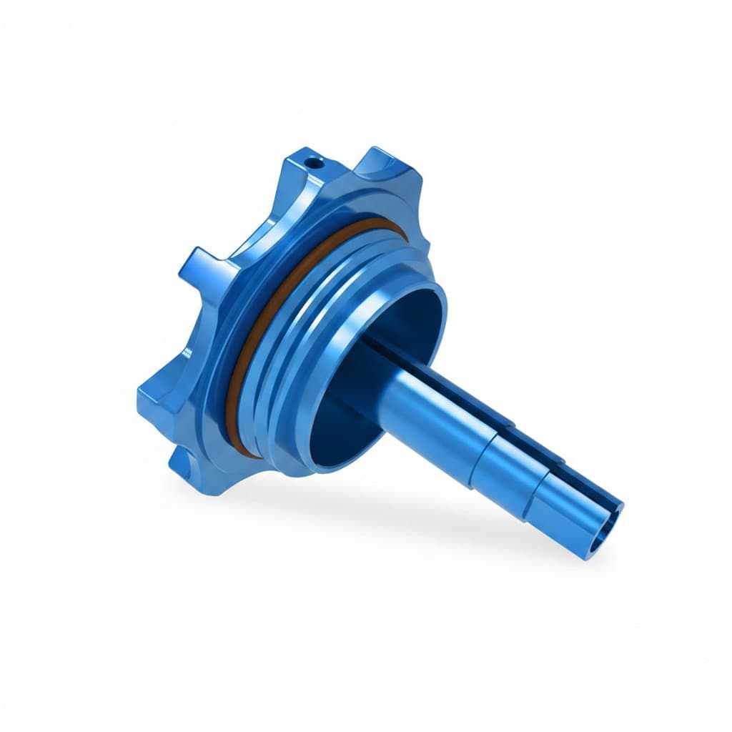 A replacement power steering reservoir cap for various BMW models, ensuring a secure seal.