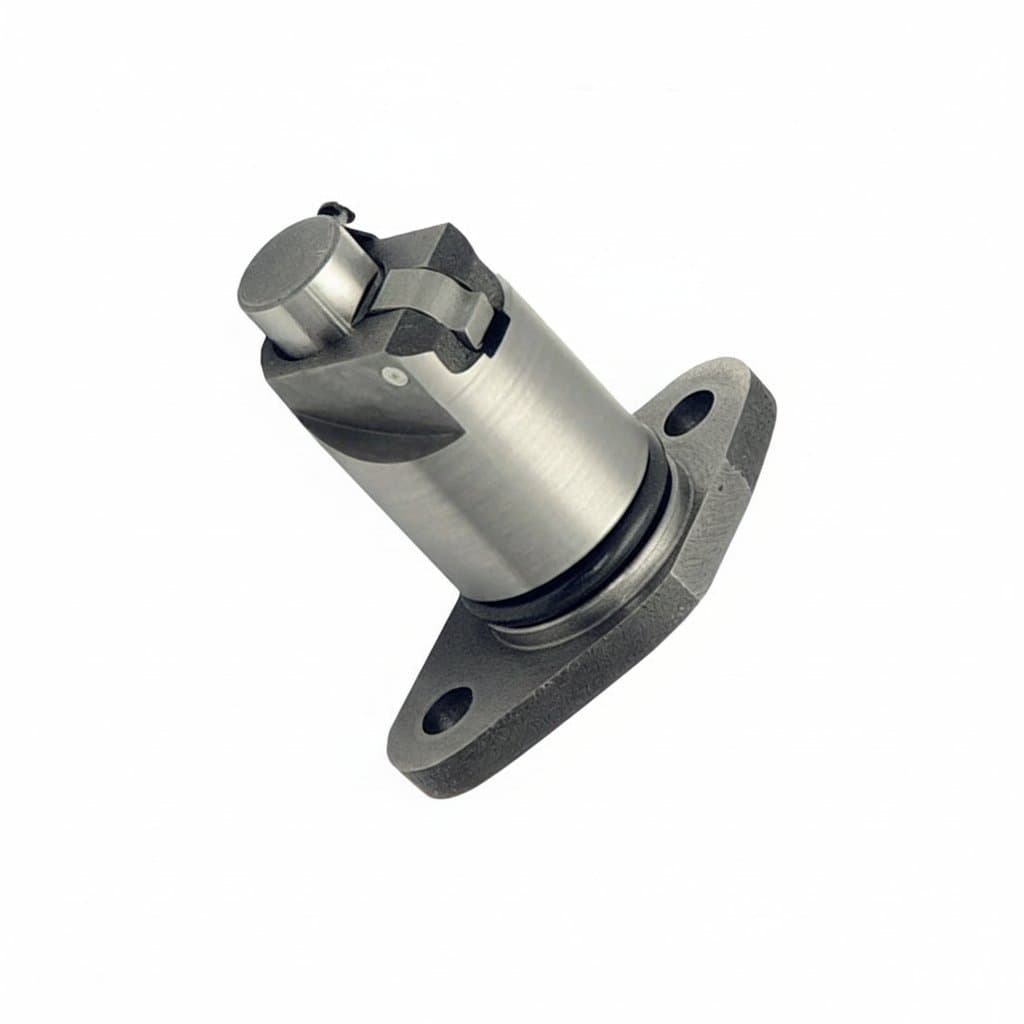 OEM replacement timing belt tensioner for 1ZZ, 3ZZ, and 4ZZ engines, part number 13540-22022, with pulley and adjustment mechanism.