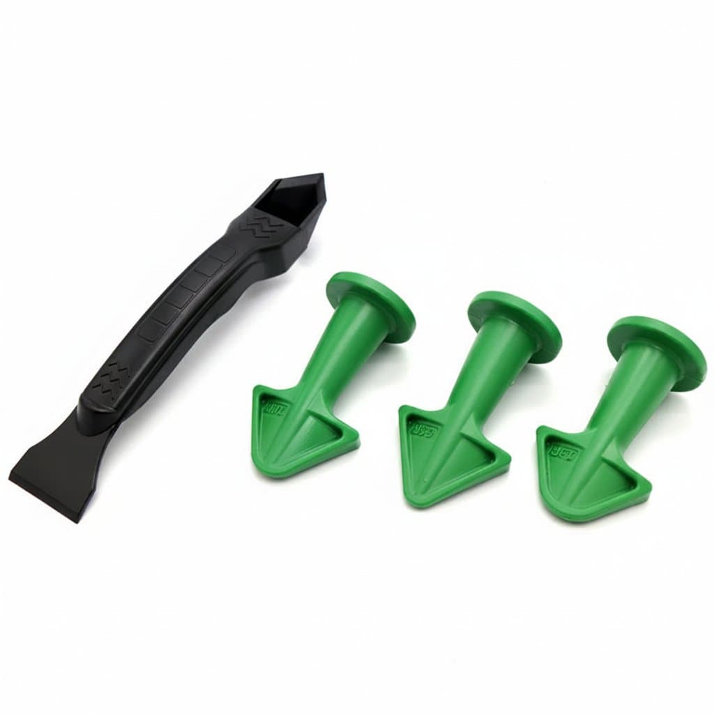Sealant Scraper and Trowel Nozzle Plus silicone caulking tool set for professional-grade finishing and cleanup.