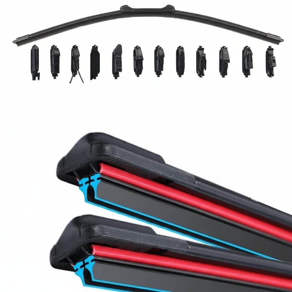 Front windshield wiper blade for Volvo XC90 2002-2024, designed for optimal cleaning and including a 26 inch wiper blade.