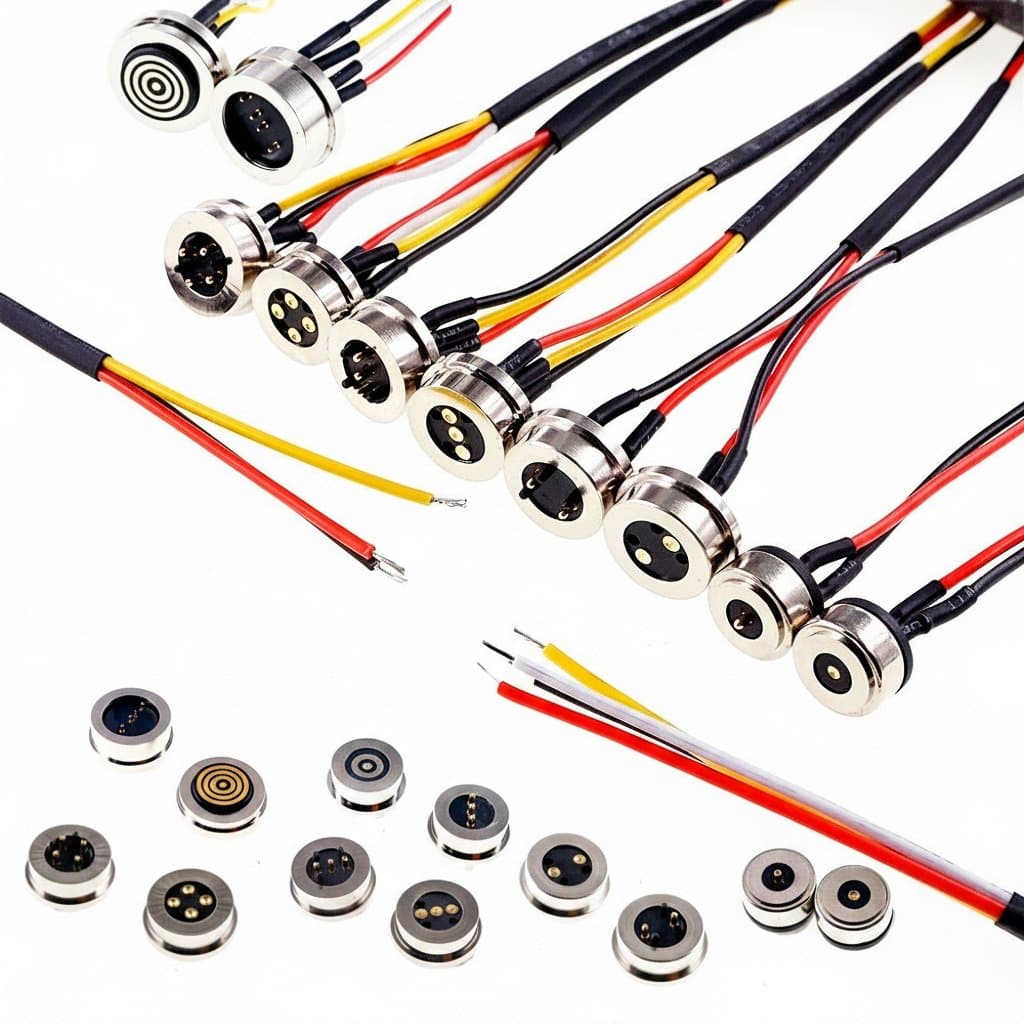 Magnetic Pogo Pin Connector | 1-5 Pole DC Power Probe | Secure Charging Contact - Image 1
