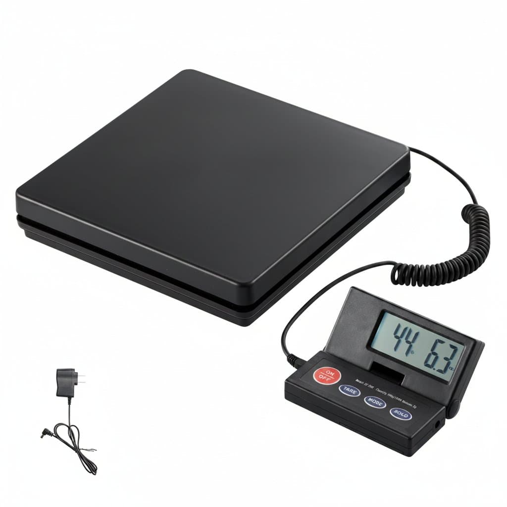 Digital Shipping Scale | 110 lb Capacity | Foldable LCD & Timer - Professional Grade Tool