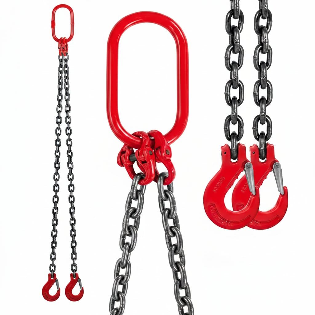 Heavy-Duty 5-Foot Lifting Sling | Forged 3/8 Grab Hooks | Professional-Grade Load Chain