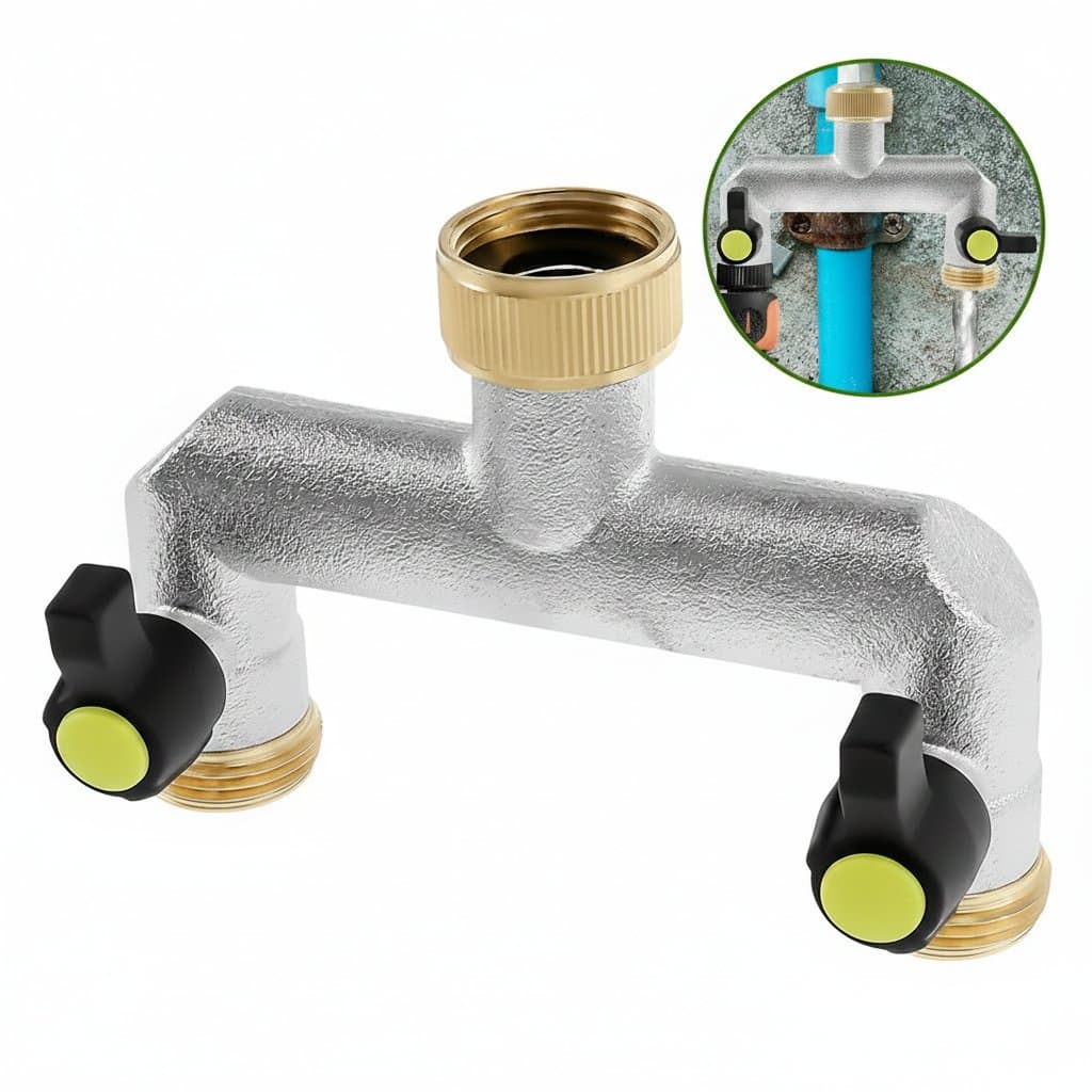 2-Way Flexible Tap Connector, a single product shot.
