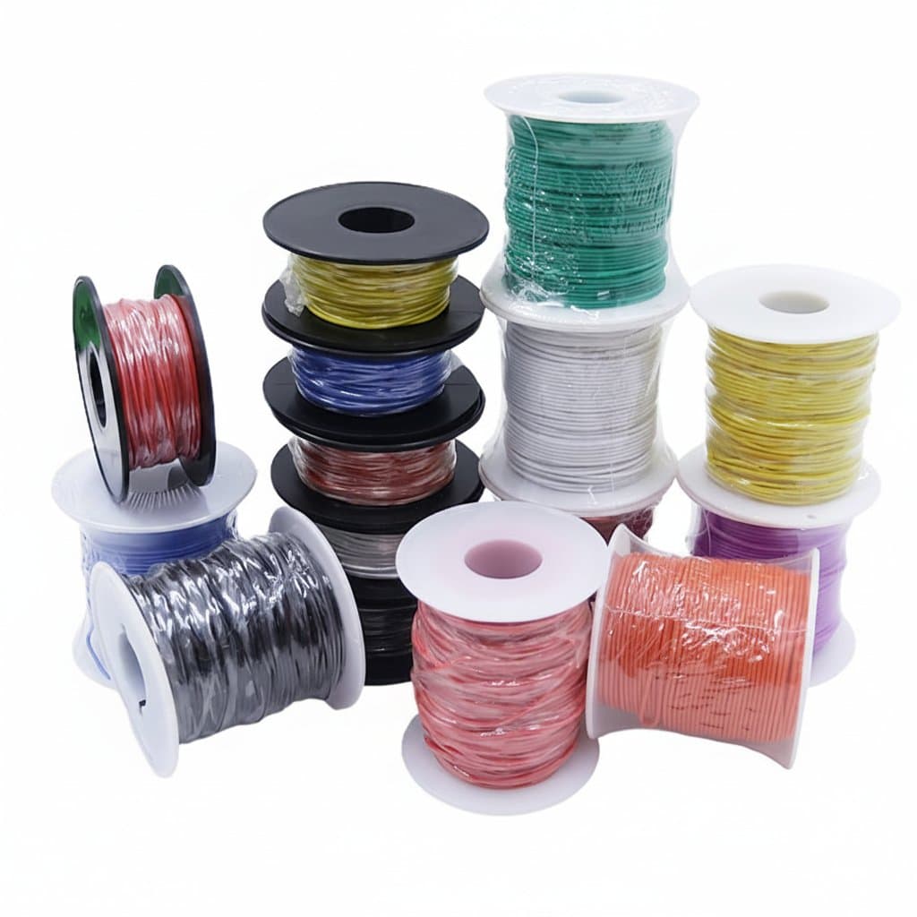 Super Soft flexible silicone insulated copper wire roll, 30 to 20 AWG, tinned stranded for heat resistant DIY electronics and wiring projects.
