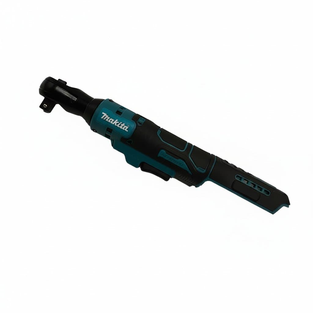 Makita 18V brushless ratchet wrench cordless driver, a variable speed power tool for automotive and mechanical work.