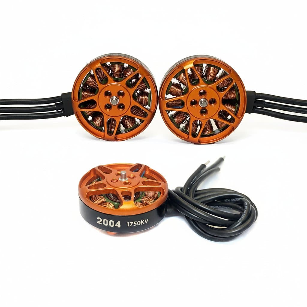 4Pcs 2004 Brushless Motor | 1750KV & 3000KV | Compatible with 3.5-5 FPV Racing Drone Propellers