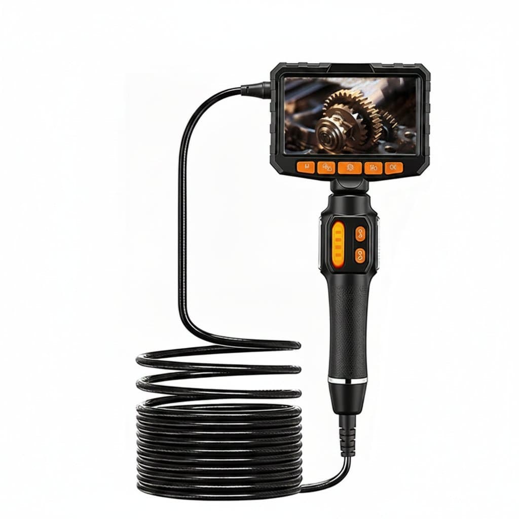 Articulating Borescope | 1080P Inspection Camera with 4.3" LCD | 6.0mm Probe for Automotive - Professional Grade Tool