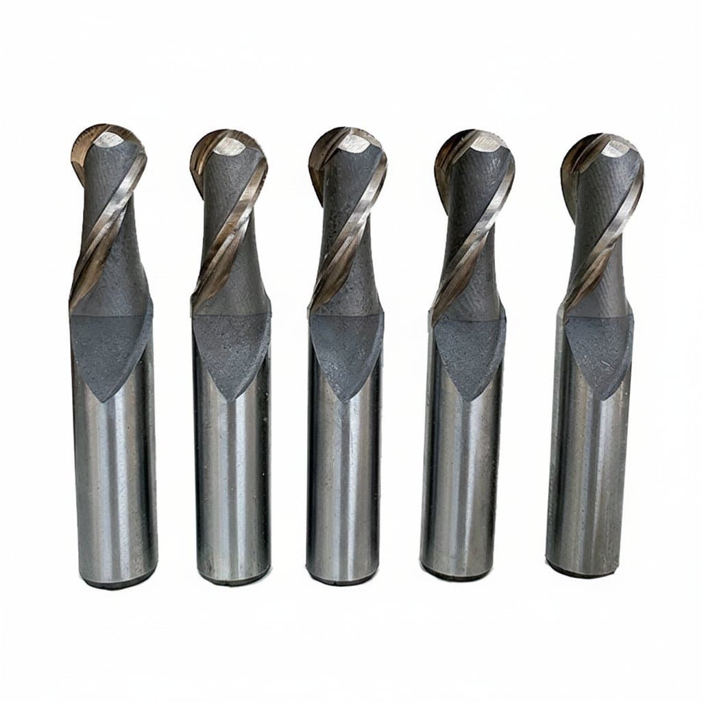 Ball Nose End Mill Set | 2 & 4 Flute CNC Milling Cutters | R0.5-R16 Radius for Metal Machining