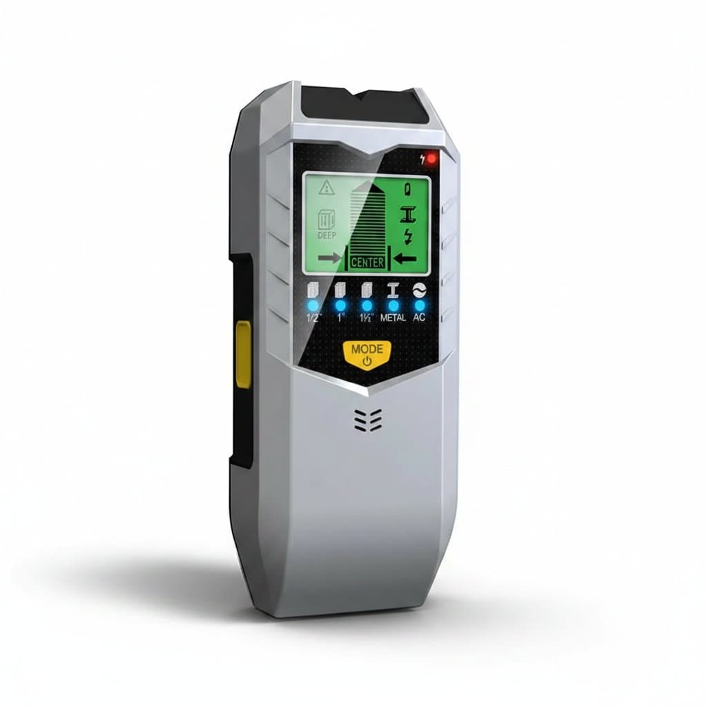 5-in-1 Wall Scanner | Stud, Metal, AC Wire, Wood Detector | Handheld Electronic Finder - Professional Grade Tool