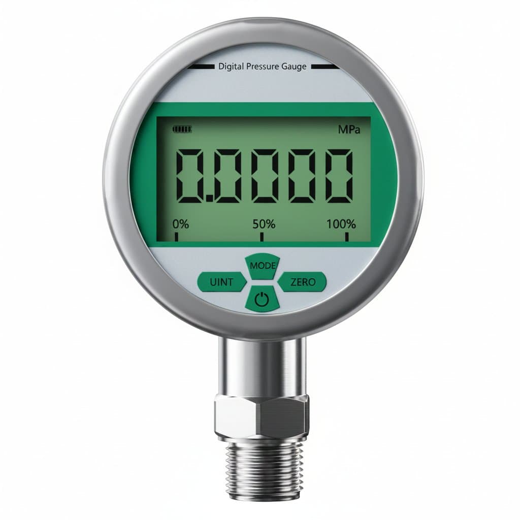 Digital Pressure Gauge | 400-600 Bar Range | Multi-Fluid Compatible for Oil, Water & Fuel