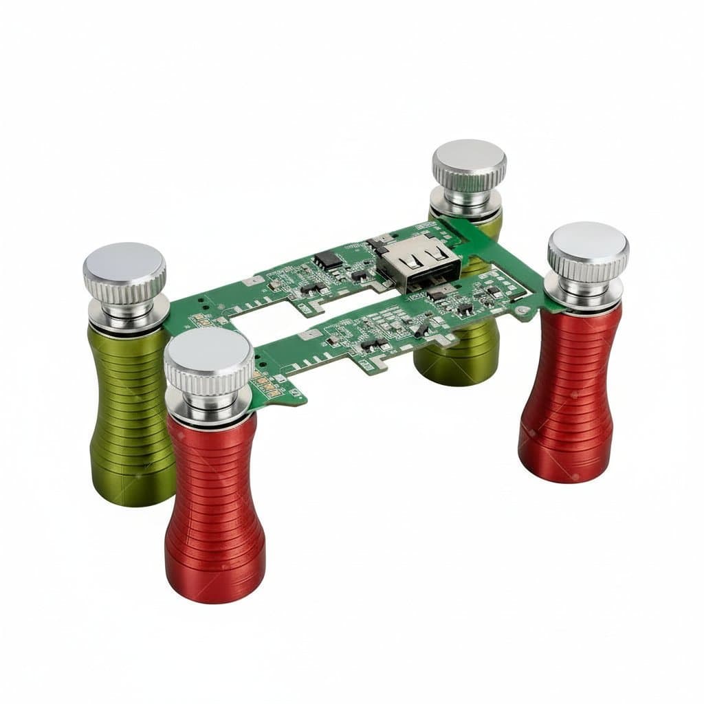 Magnetic PCB Holder Set | Spring-Loaded Carbon Pillars | For Phone Repair & Soldering - Professional Grade Tool