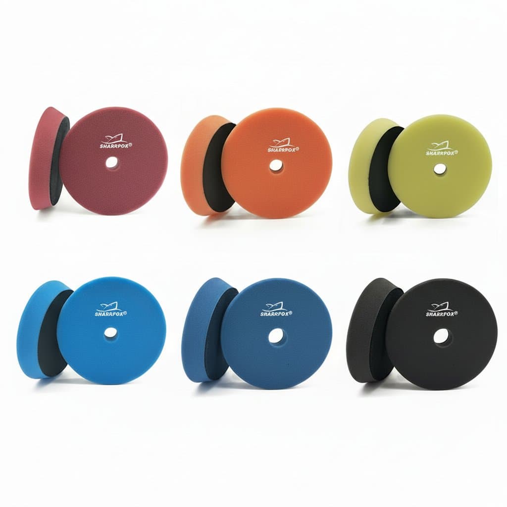 Diamond hand polishing pads set of four for stone, ceramic tile, and glass grinding, includes 60 100 200 and 400 grit sanding blocks.