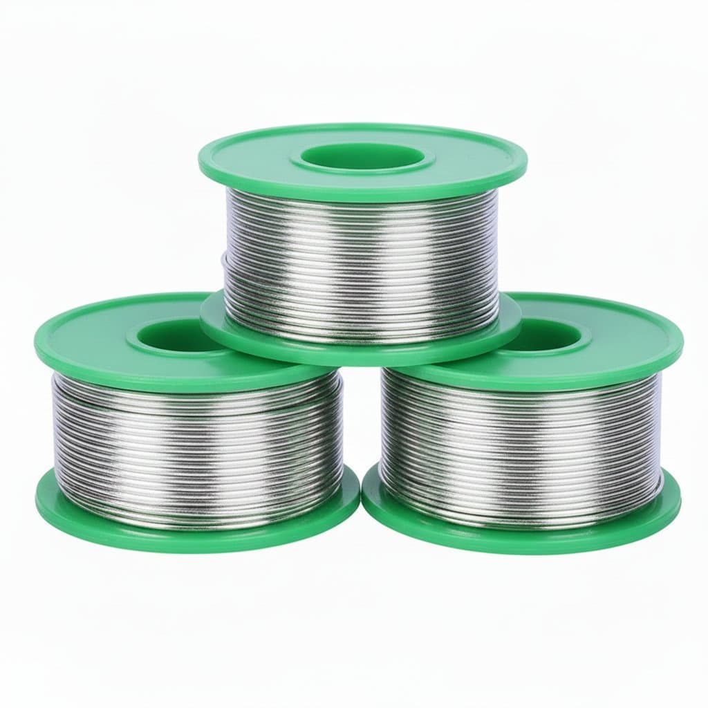 ESPLB 50-gram spool of lead-free solder wire with Sn99.3 Cu0.7 alloy and rosin core, ideal for electronics soldering and welding.