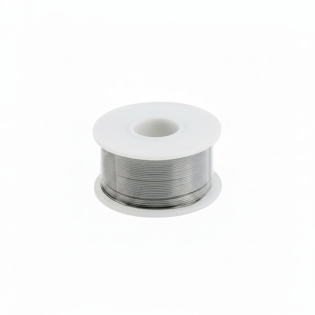 Premium 500-gram roll of 60/40 tin-lead solder wire with rosin core flux for electrical repair and soldering projects.