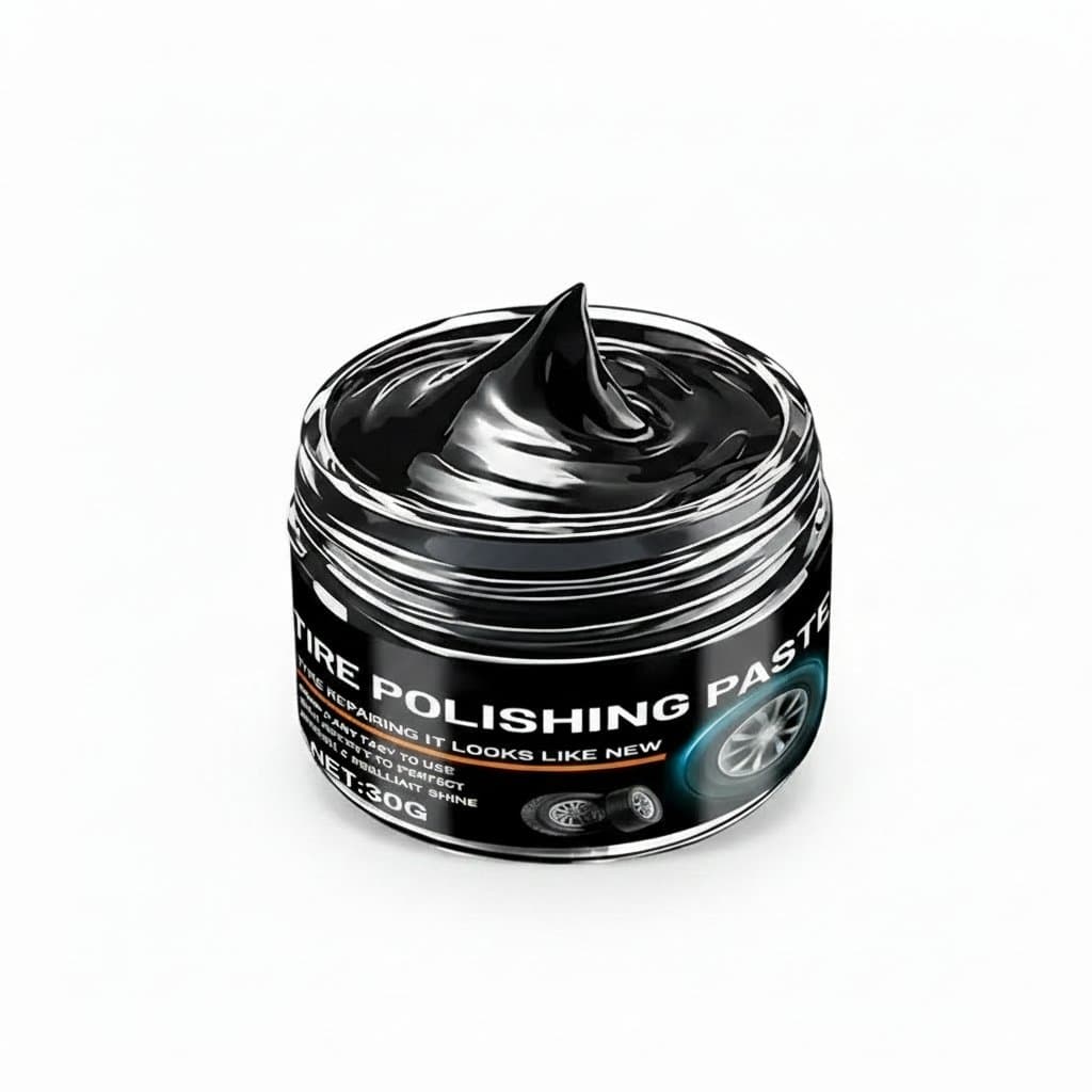 A bottle of black plastics renovator and leather restorer, ideal for auto interior repair, not a windshield repair kit.