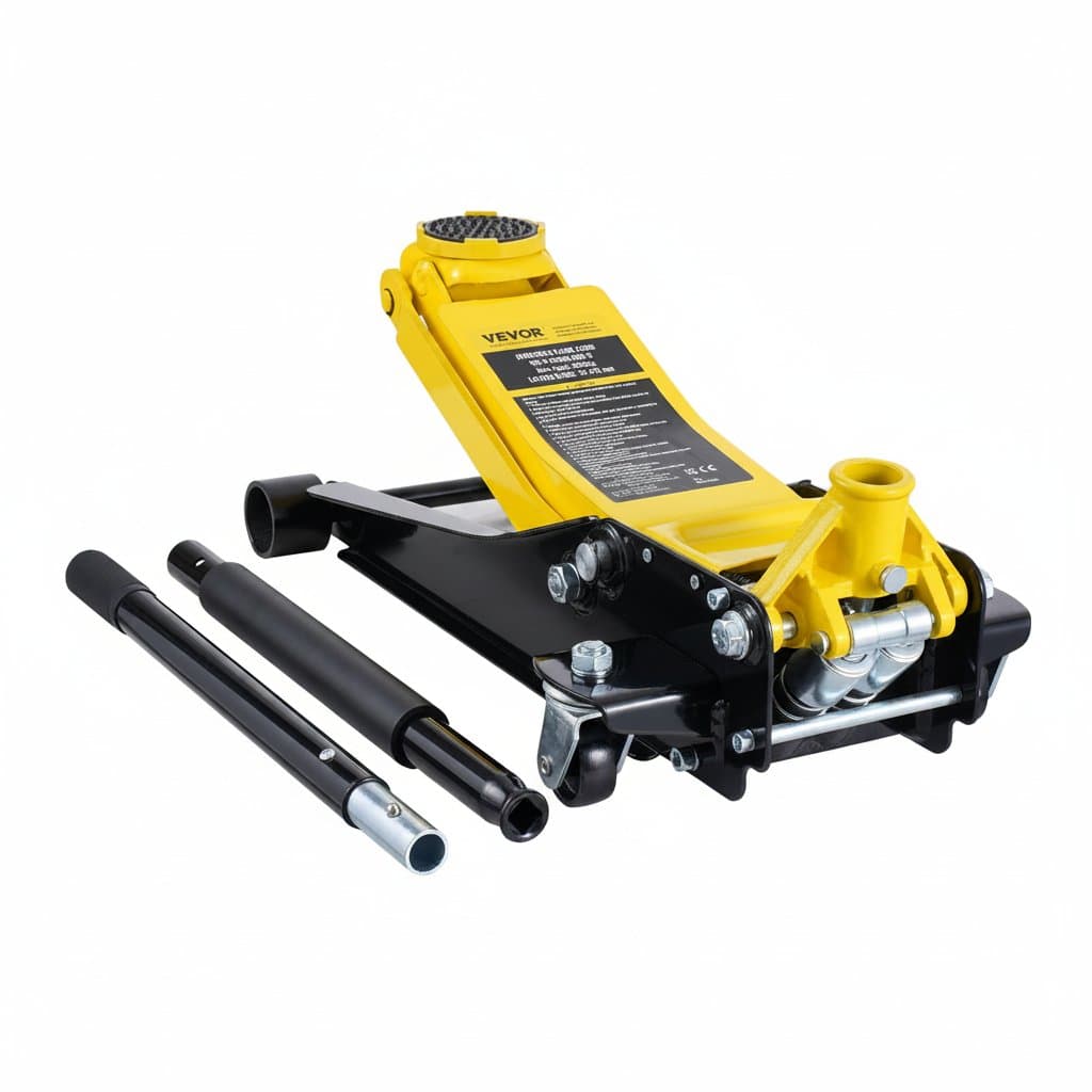 2-Ton Low Profile Floor Jack | Heavy-Duty Hydraulic Lift | Quick-Rise Dual Piston Pump
