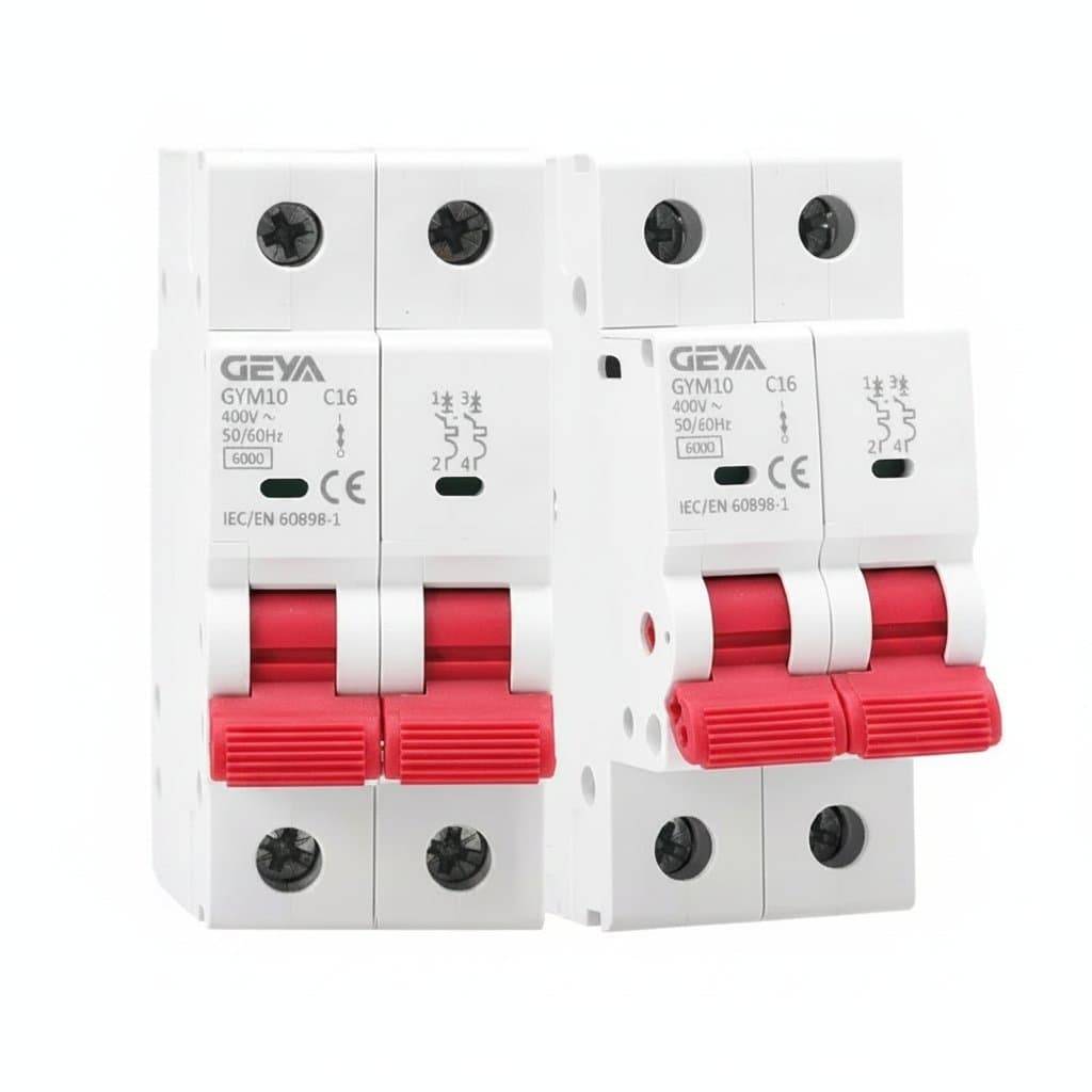 2-Pole Mini Circuit Breaker | 6-63A C-Curve | 220V/400V 6KA | CE Certified