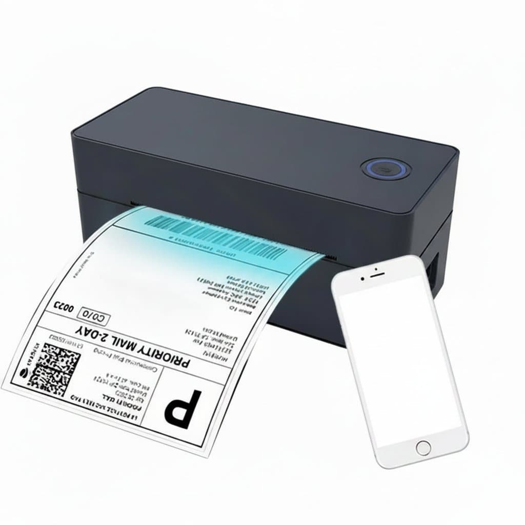 Wireless Bluetooth 4x6 Label Printer, a compact device.