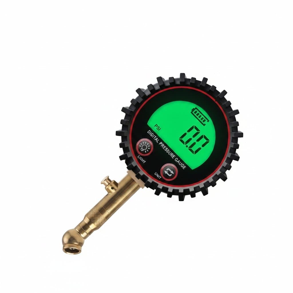 Digital Tire Pressure Gauge | 3-255 PSI | Backlit LCD for Cars, Trucks, Bikes - Professional Grade Tool