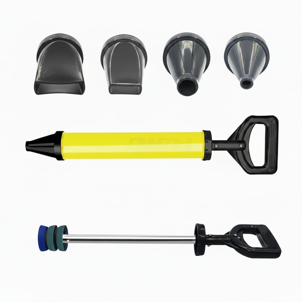 Heavy-Duty Grout Filling Tools | 4 Nozzle Applicator Kit | Y98E Mortar Sprayer