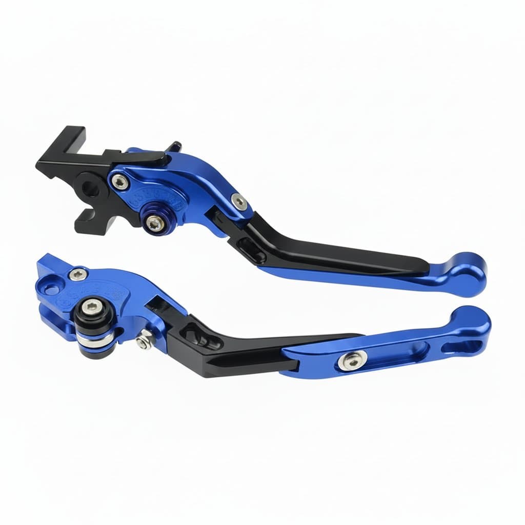 Adjustable folding extendable brake levers for Kawasaki Z650 motorcycles, enhancing rider control and comfort.